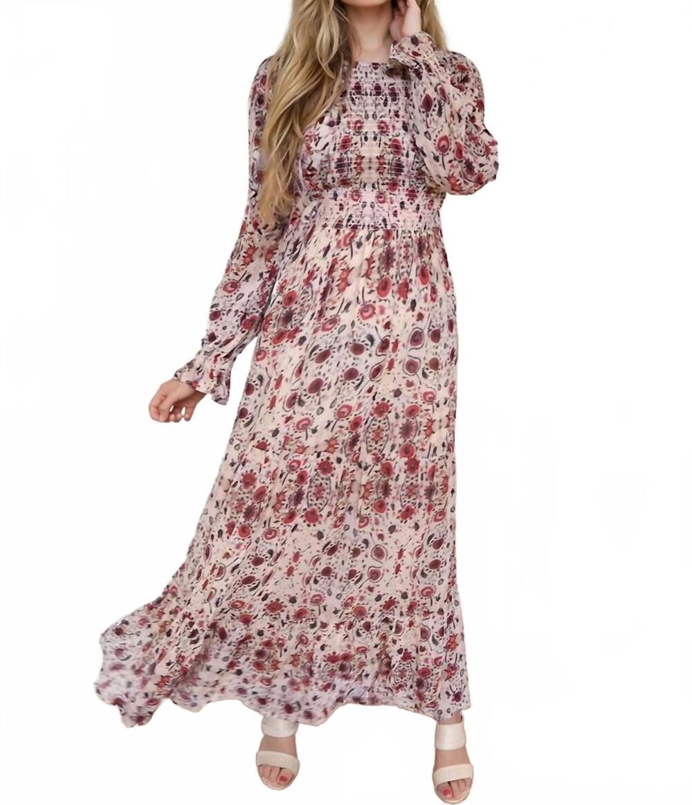 NEW MAISON HOTEL lolita flora maxi dress in off white